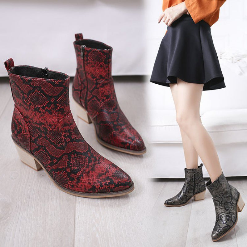 Snake Print Square